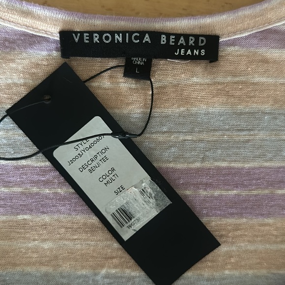 Nwt VERONICA BEARD Benji Linen Top - Picture 3 of 6